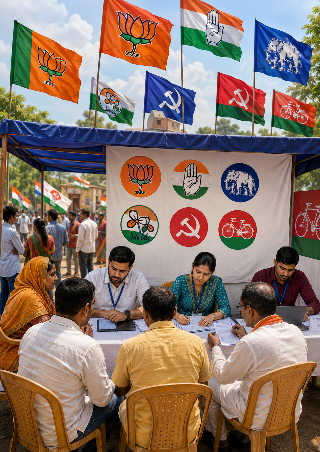 Election booth management operations
