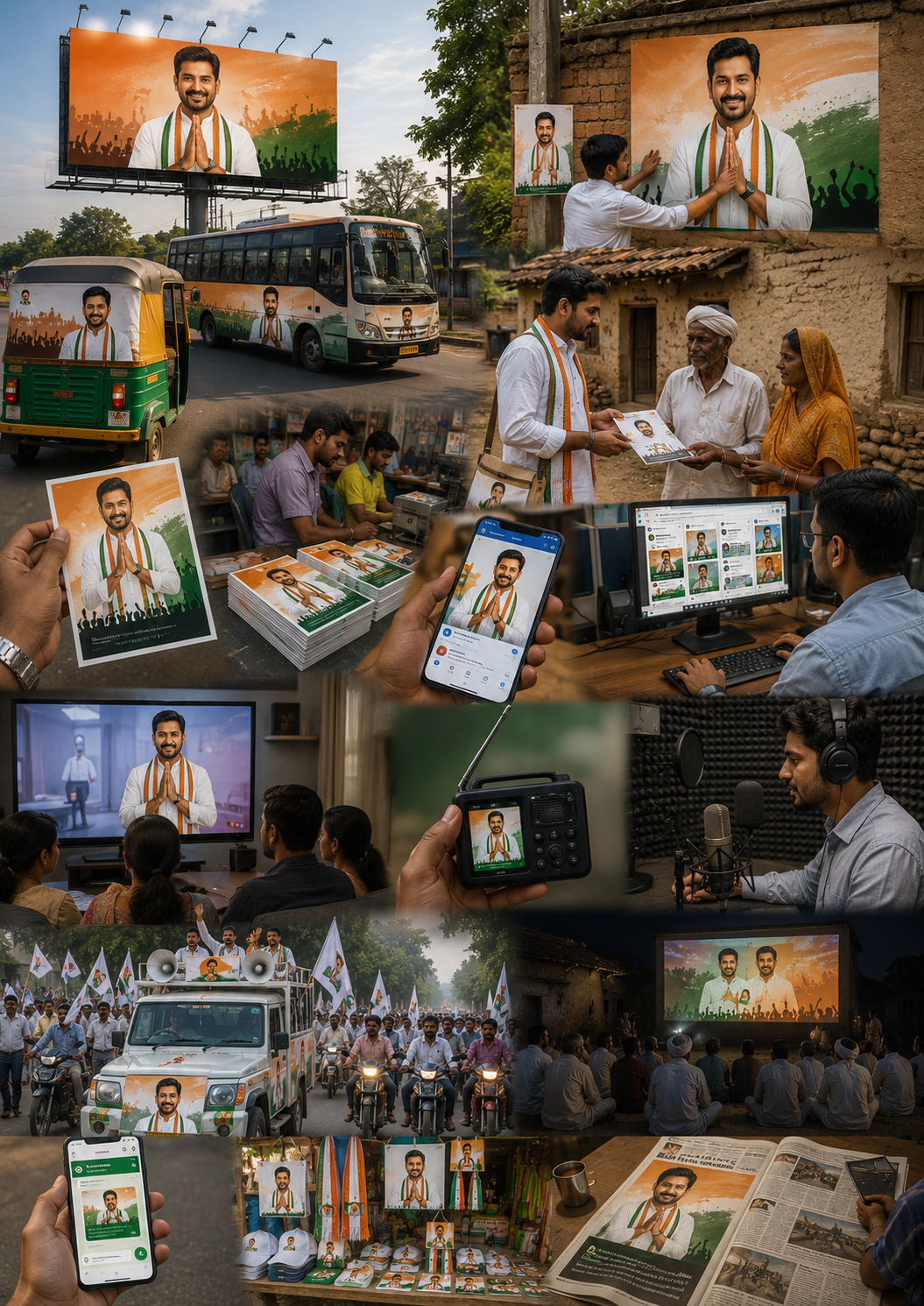 Political advertising campaign